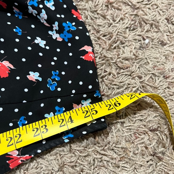 Torrid Blouse Black Red Blue Floral Polka Dot Lace front Chiffon Plus Size - Picture 5 of 5